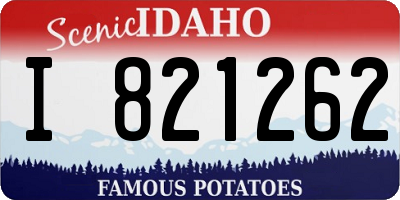 ID license plate I821262