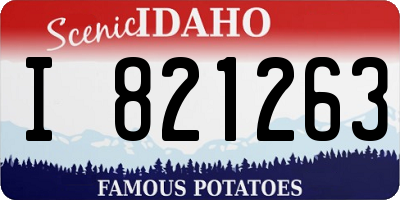 ID license plate I821263