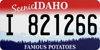 ID license plate I821266