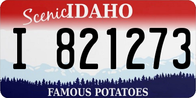 ID license plate I821273