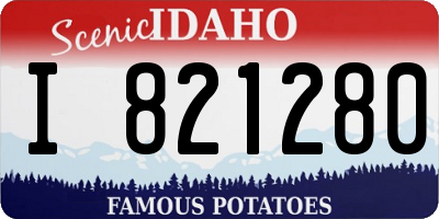 ID license plate I821280