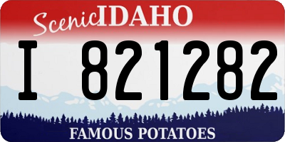 ID license plate I821282