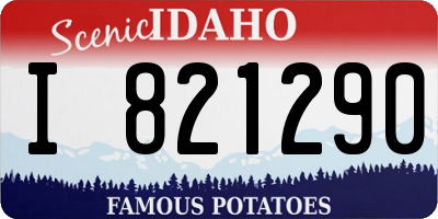 ID license plate I821290
