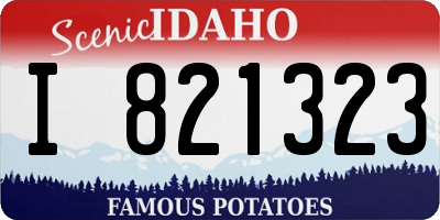 ID license plate I821323