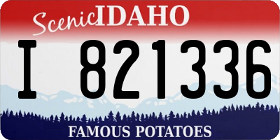 ID license plate I821336