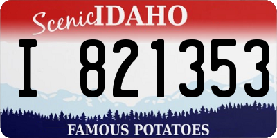 ID license plate I821353