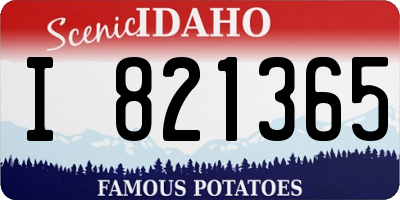 ID license plate I821365