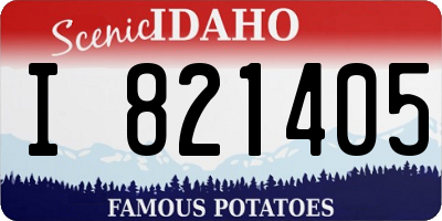ID license plate I821405