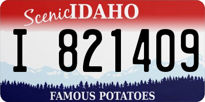ID license plate I821409