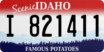 ID license plate I821411