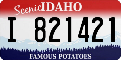 ID license plate I821421
