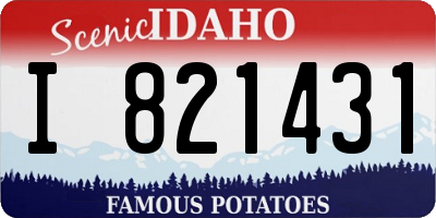 ID license plate I821431