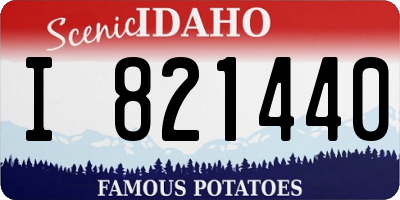 ID license plate I821440