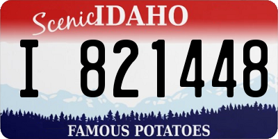 ID license plate I821448