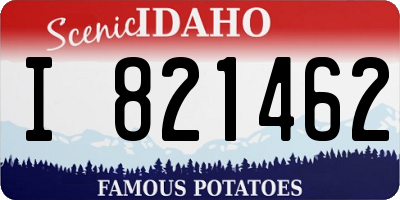 ID license plate I821462