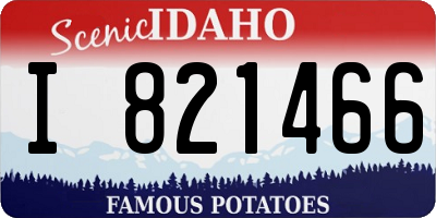 ID license plate I821466