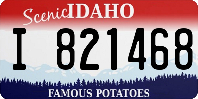 ID license plate I821468