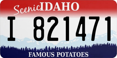 ID license plate I821471