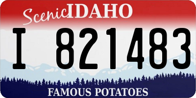 ID license plate I821483