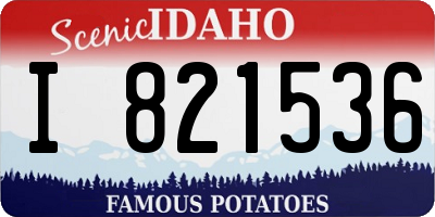ID license plate I821536