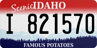 ID license plate I821570