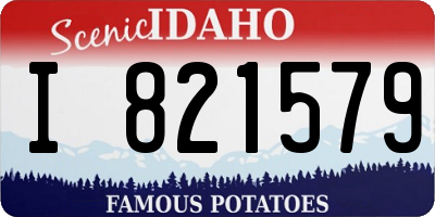 ID license plate I821579