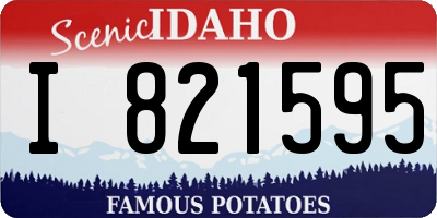 ID license plate I821595