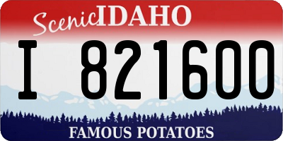ID license plate I821600