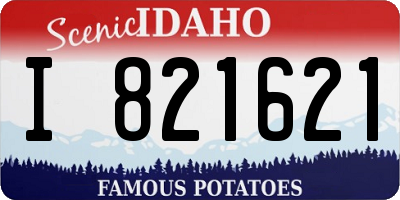 ID license plate I821621
