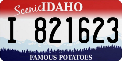 ID license plate I821623