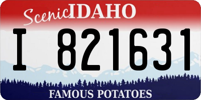 ID license plate I821631
