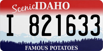 ID license plate I821633