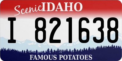 ID license plate I821638