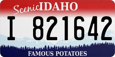 ID license plate I821642