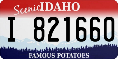 ID license plate I821660