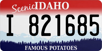 ID license plate I821685