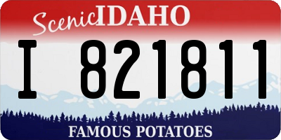ID license plate I821811