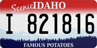 ID license plate I821816