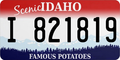 ID license plate I821819