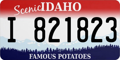 ID license plate I821823