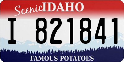 ID license plate I821841