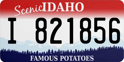ID license plate I821856