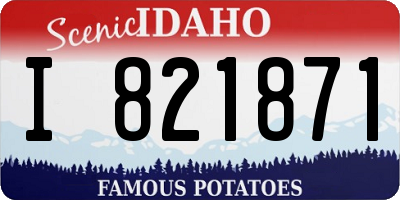 ID license plate I821871