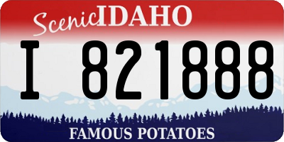 ID license plate I821888