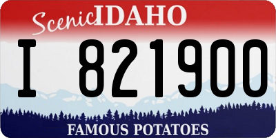 ID license plate I821900