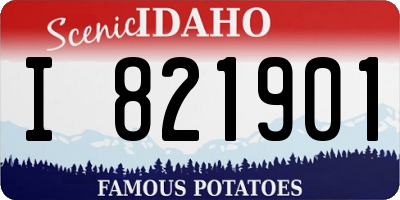 ID license plate I821901
