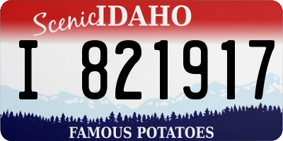 ID license plate I821917