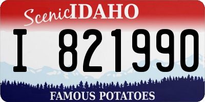 ID license plate I821990