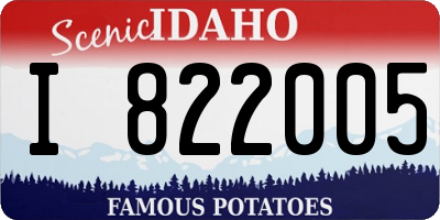 ID license plate I822005