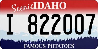 ID license plate I822007
